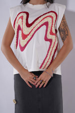 GARDEN HAND EMBROIDERED TEE
