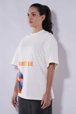 WHITE LIE HAND-EMBROIDERED TEE