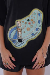 CLOGS SHOULDER PADDED TEE